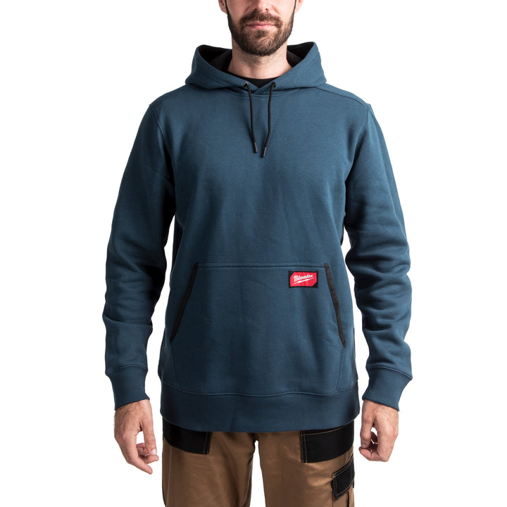 Work hoodie midweight blauw L - 1 stuk
