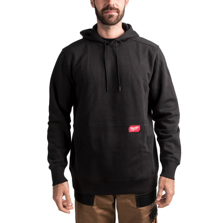 Work hoodie midweight zwart L - 1 stuk