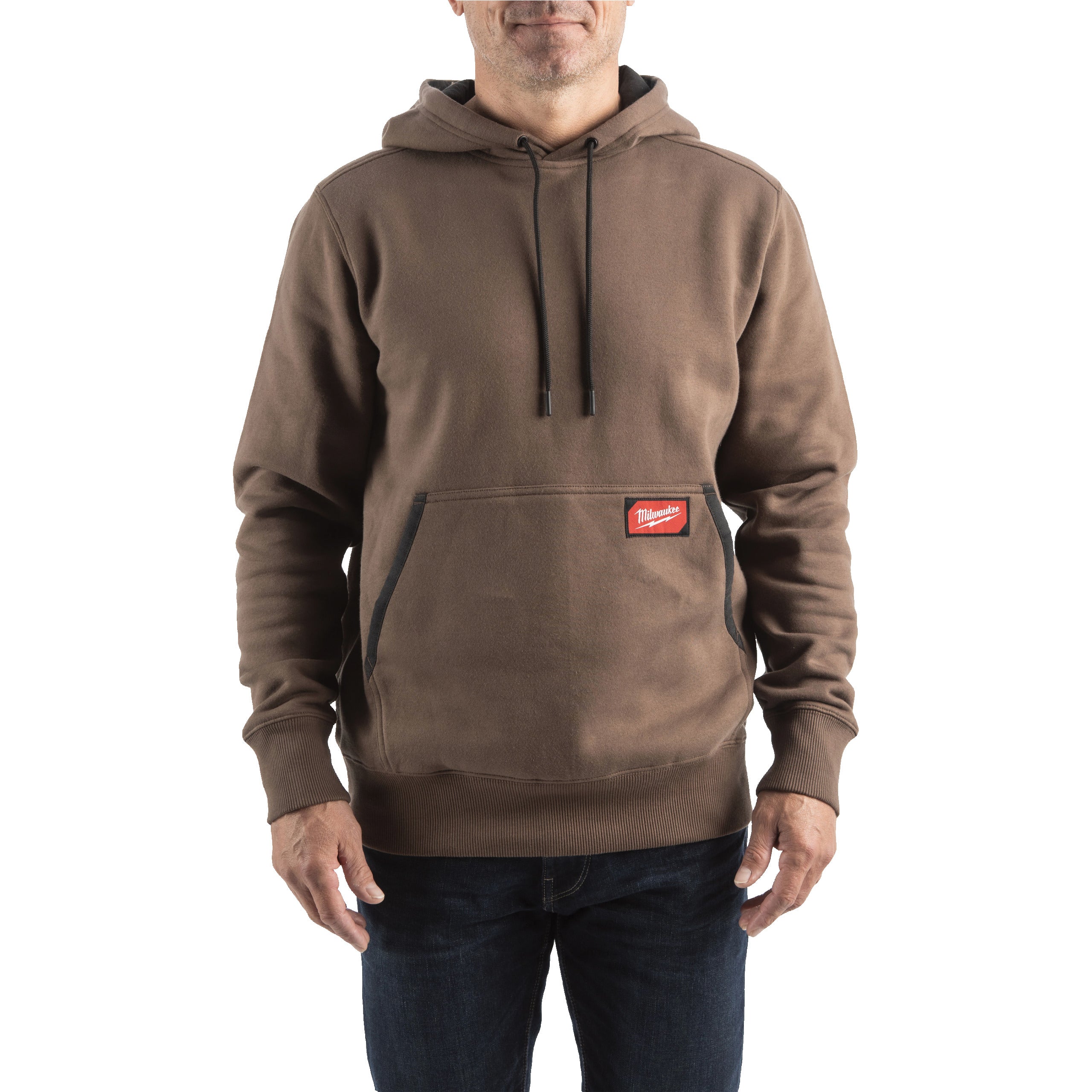 Work hoodie midweight bruin XXL - 1 stuk