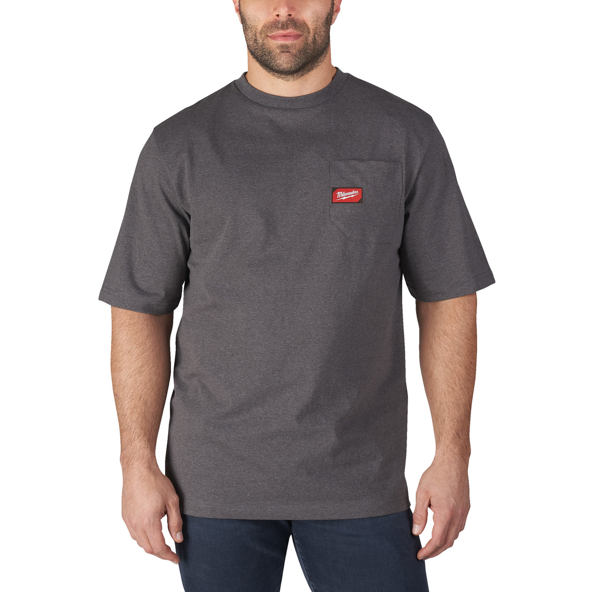 Work T-shirt short sleeve grijs M - 1 stuk