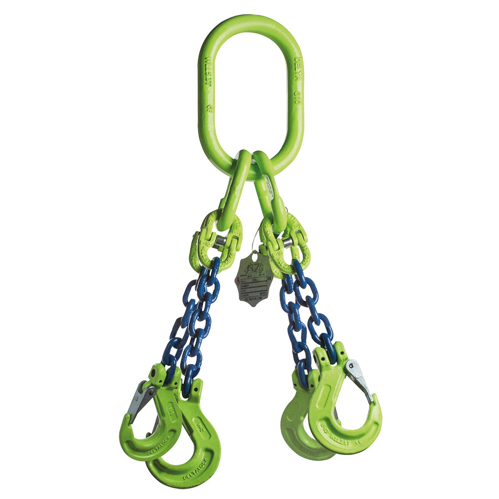 4-sprong met klephaken 3 ton x 6mm GRADE 100