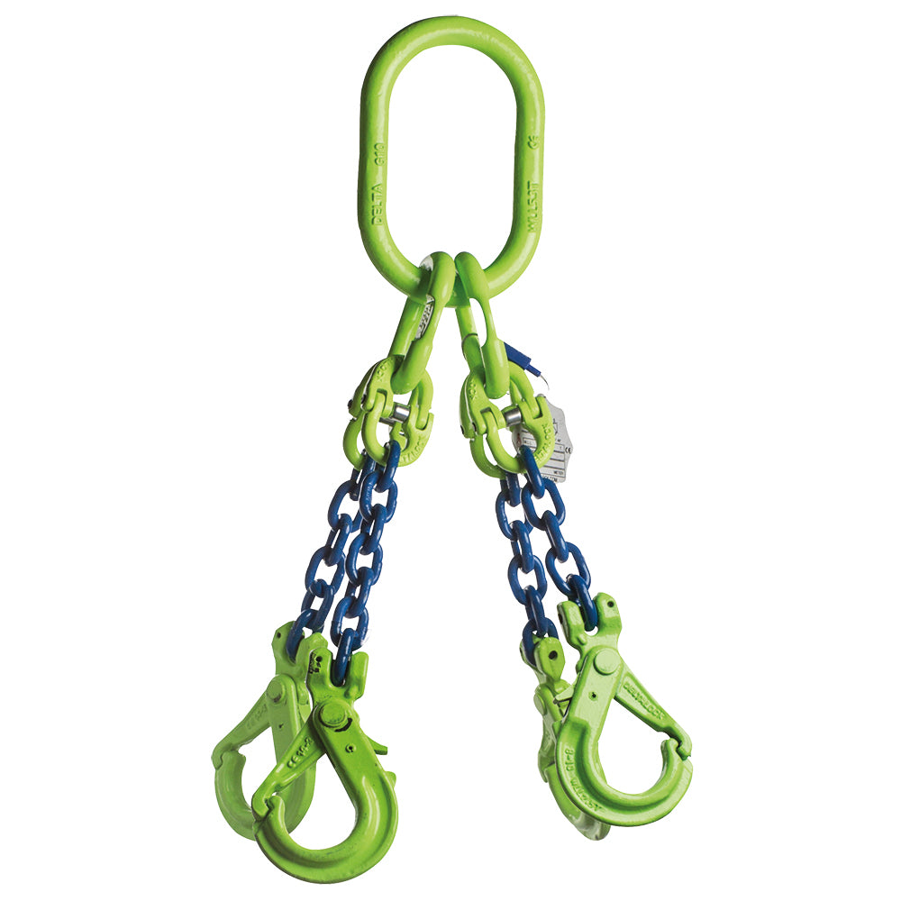 4-sprong met veiligheidshaken 5.3 ton x 8mm GRADE 100