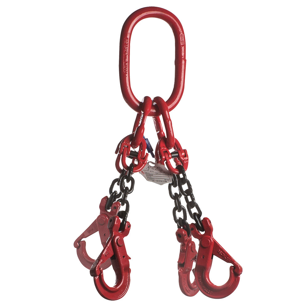4-sprong met veiligheidshaken 4.25 ton x 8mm GRADE 80