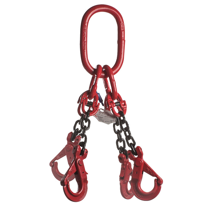 4-sprong met veiligheidshaken 4.25 ton x 8mm GRADE 80