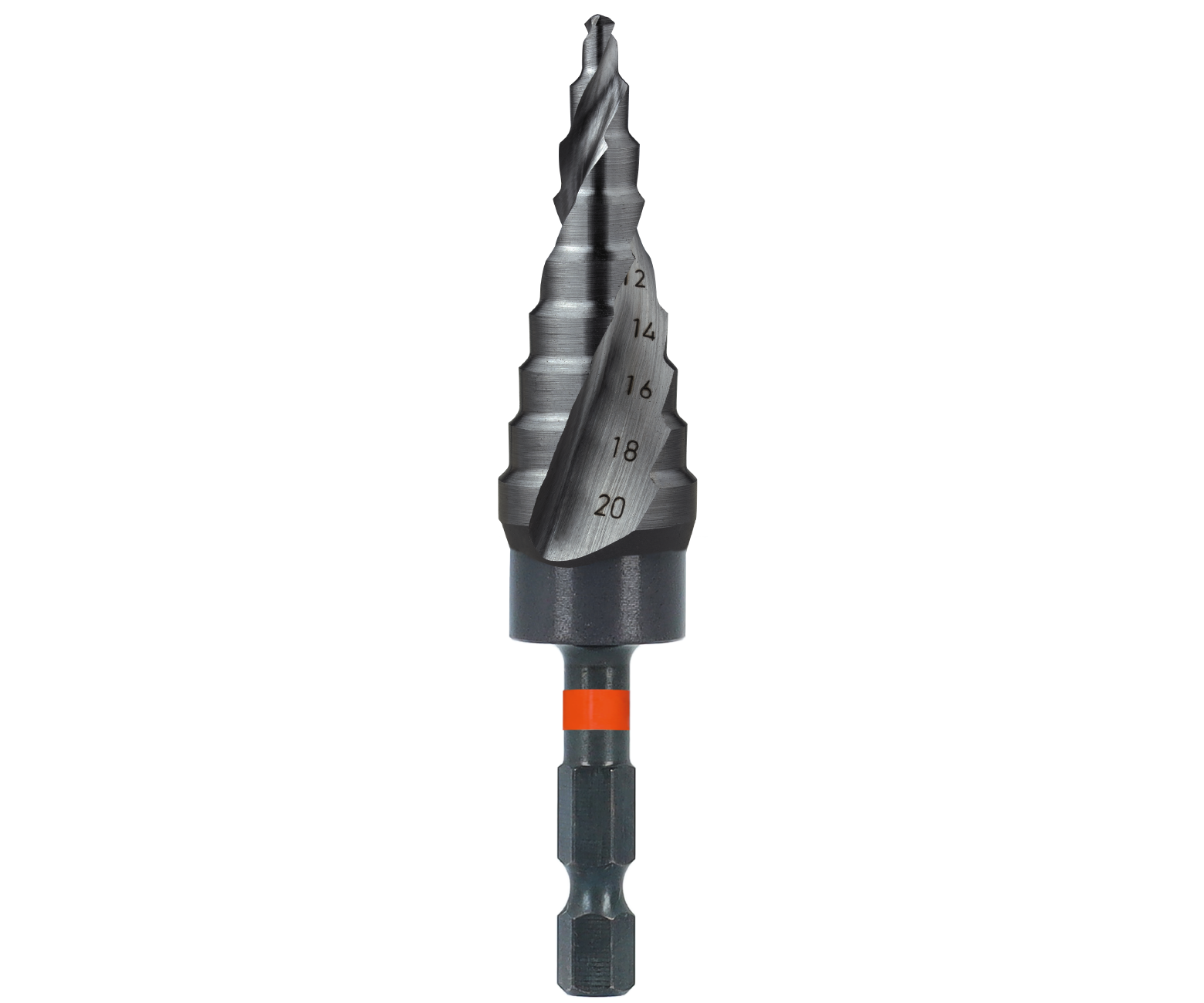 Rotec HSS stappenboor IMPACT, gecoat (TiAlN)