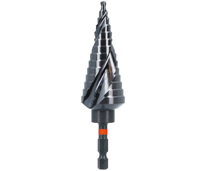 Rotec HSS stappenboor IMPACT, gecoat (TiAlN)