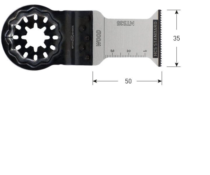 Rotec Multitool HCS Starlock invalzaagblad type MTS35, 35x50 mm