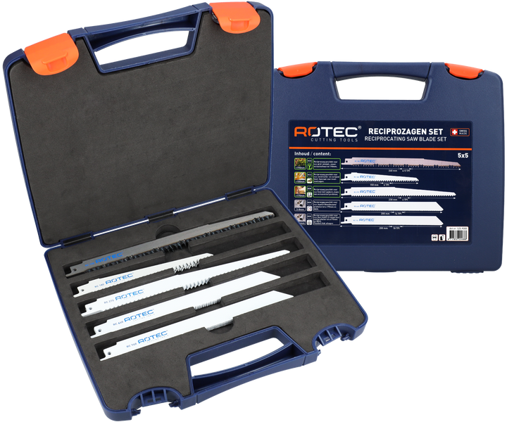 Rotec 25 delig (5x5) reciprozaagbladen-set type '525'