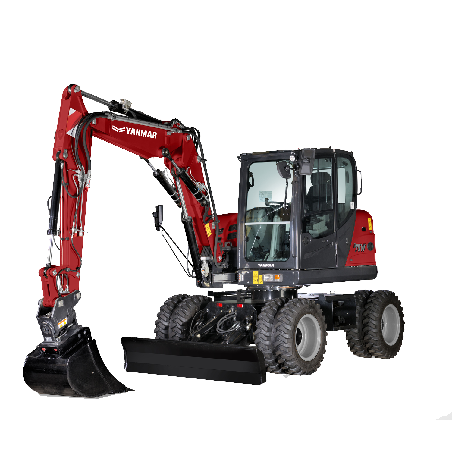 Mobiele midigraafmachine Yanmar B75W