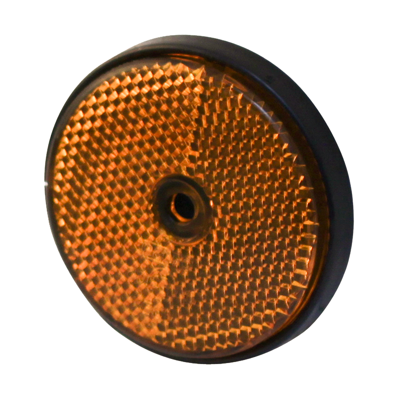 Radex reflector oranje opschroefbaar Ø61 mm