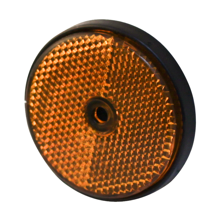 Radex reflector oranje opschroefbaar Ø61 mm
