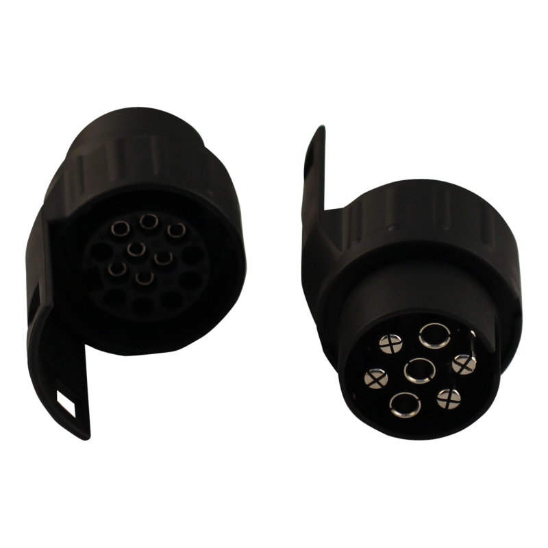 Novio mini-adapter premium, auto 7-polig - ahw 13-polig (Jäger systeem)