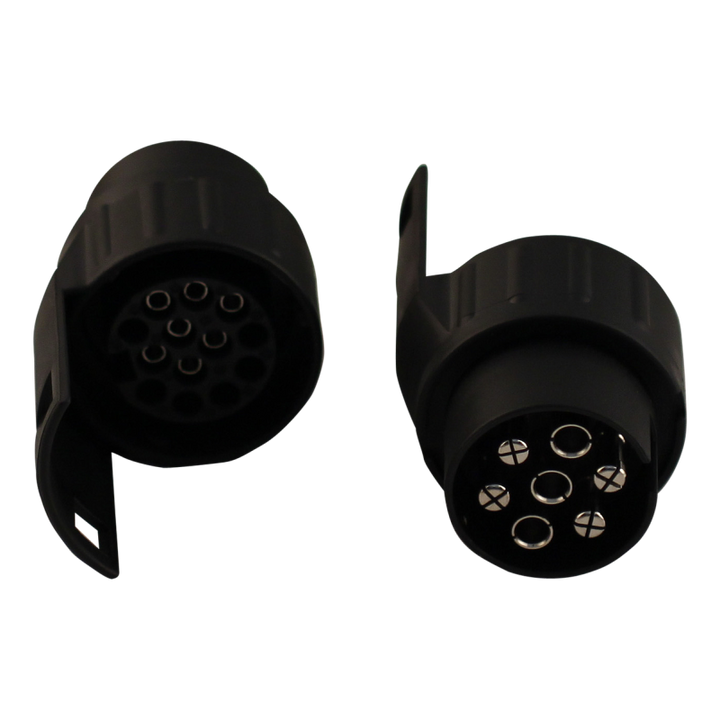 Novio mini-adapter premium, auto 7-polig - ahw 13-polig (Jäger systeem)