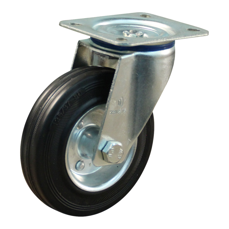 Novio zwenkwiel 80mm serie 02 - 15 Plaatbevestiging Rollager