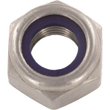 borgmoer m10 verzinkt DIN985-8 doos 100stuks