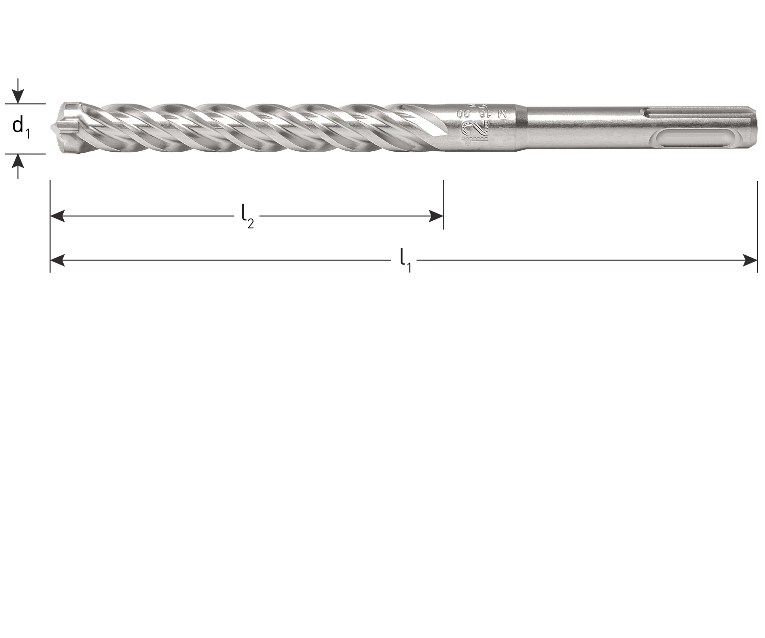 Rotec SDS-plus hamerboor, type '202', QUATTRO-X, ø6,0x100/165 mm in box