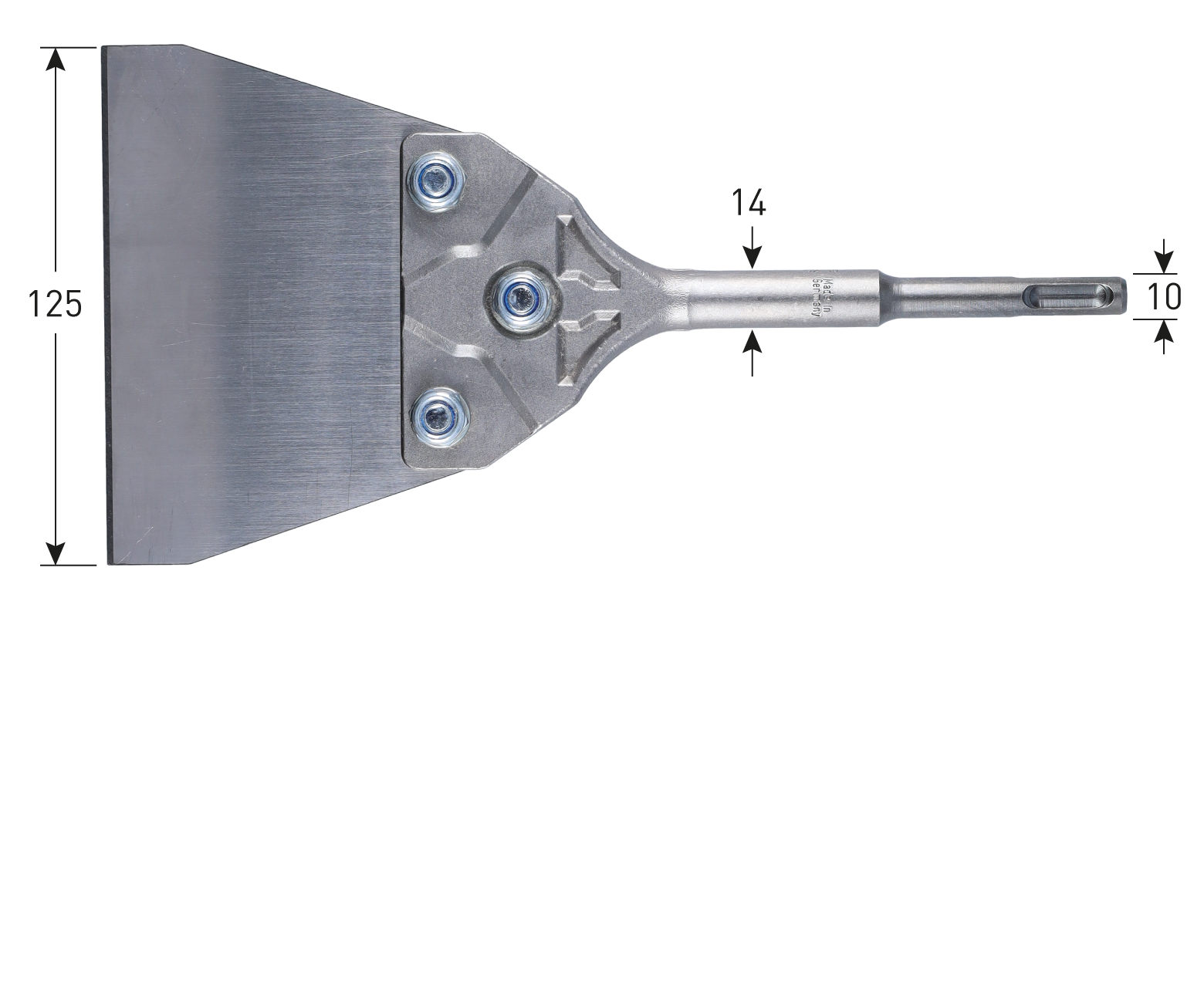 Rotec SDS-plus spachtelbeitel incl. reserveblad