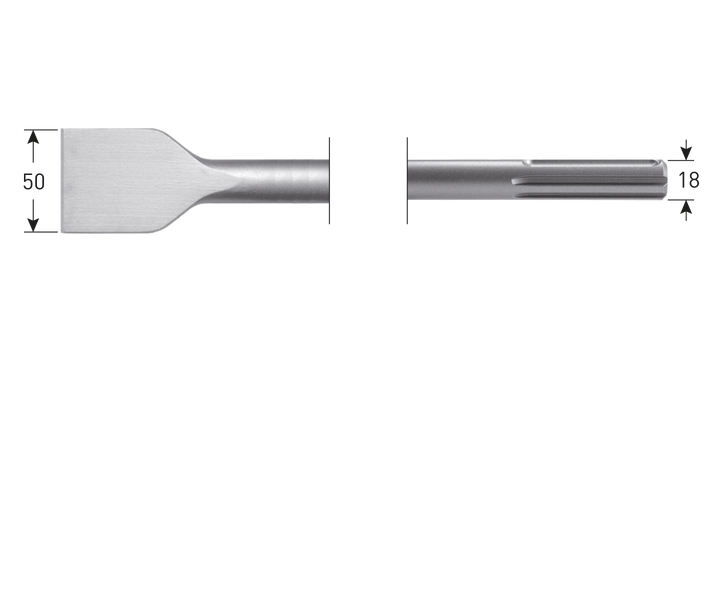 Rotec SDS-max spadebeitel 50x360 mm