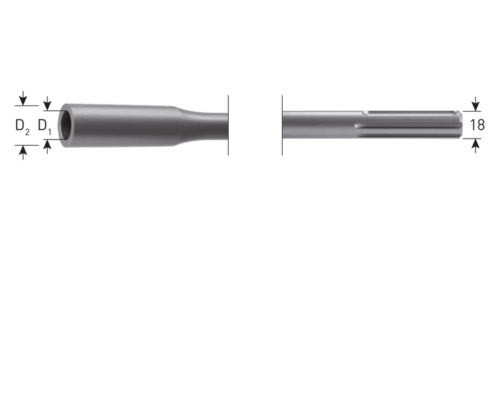Rotec SDS-max aardpenadapter ø16,5 mm