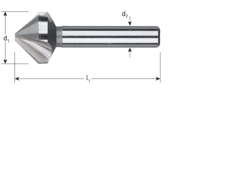 Rotec hss-g verzinkfrees type 400 diam 20,5 mm