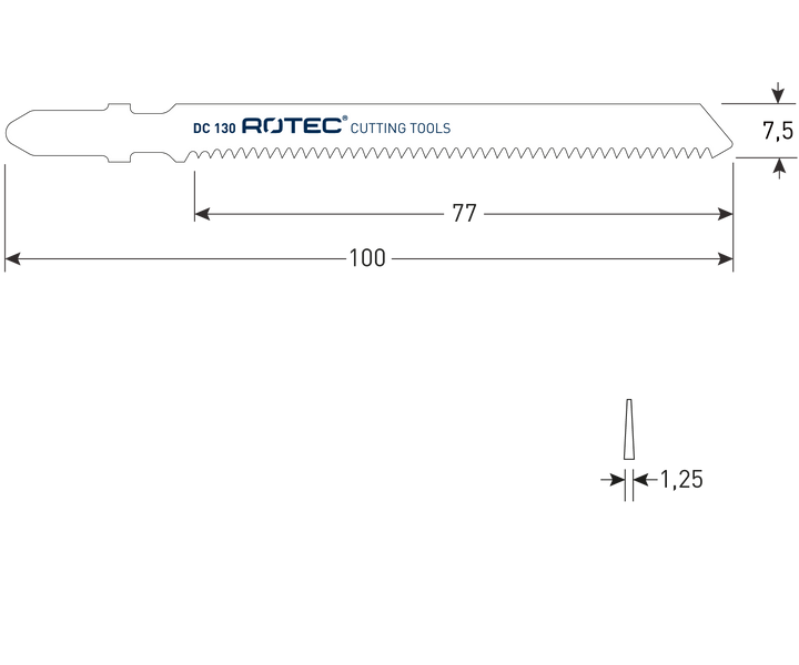 Rotec Decoupeerzaagblad hout DC130 (5 stuks)