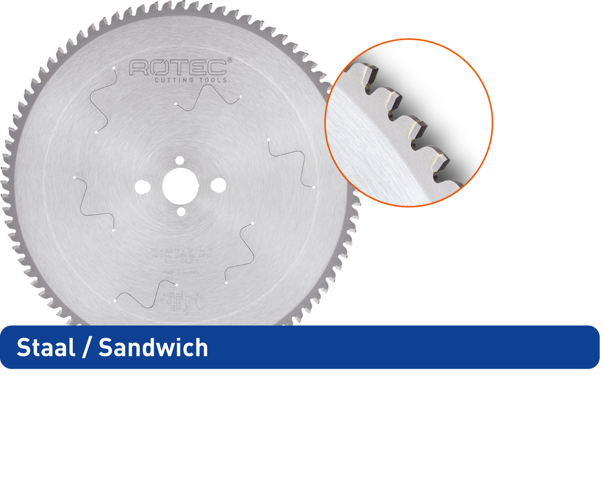 Rotec HM dry-cutter zaagblad sandwich