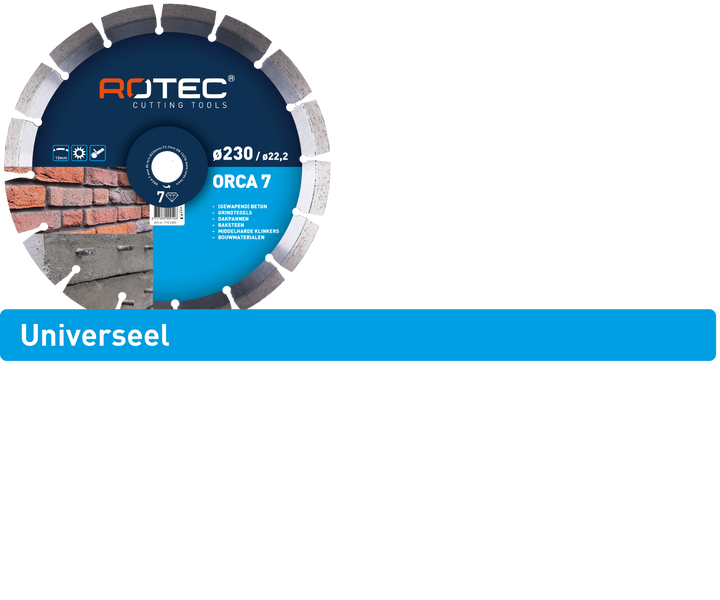 Rotec diamantslijpschijf 'ORCA 7', ø150x30,0mm