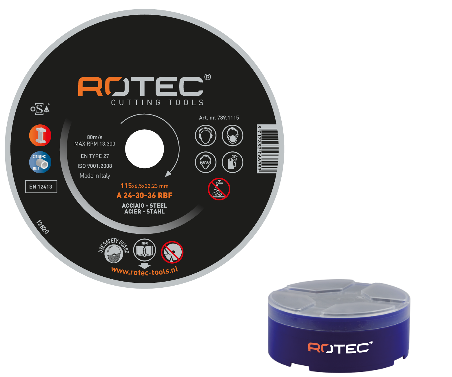 Rotec Afbraamschijf 230x7 mm t.b.v. Staal (10 stuks)