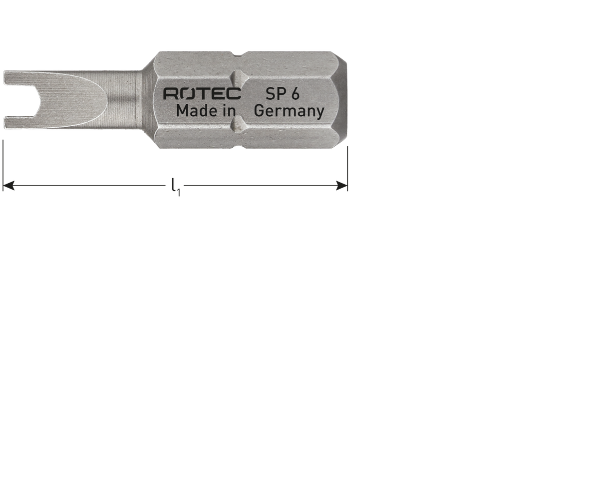Rotec schroefbit SP, C6.3 4x25 (2 stuks)