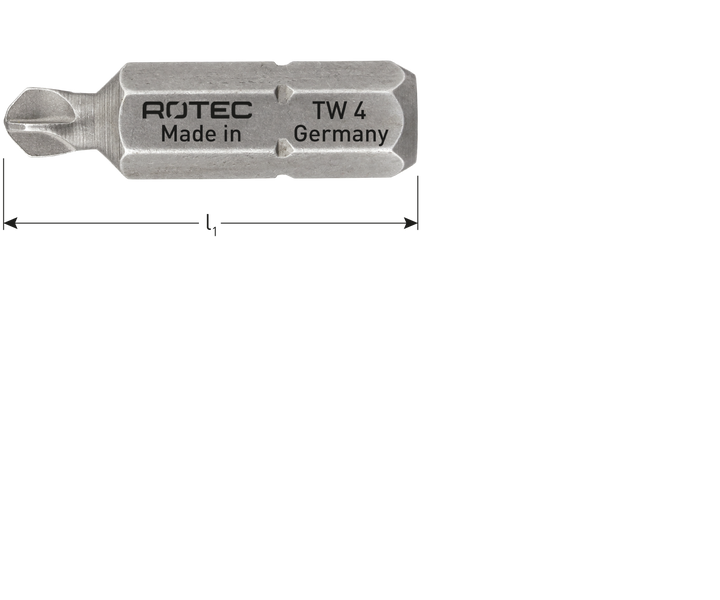 Rotec schroefbit TW, C6.3 3x25 (2 stuks)