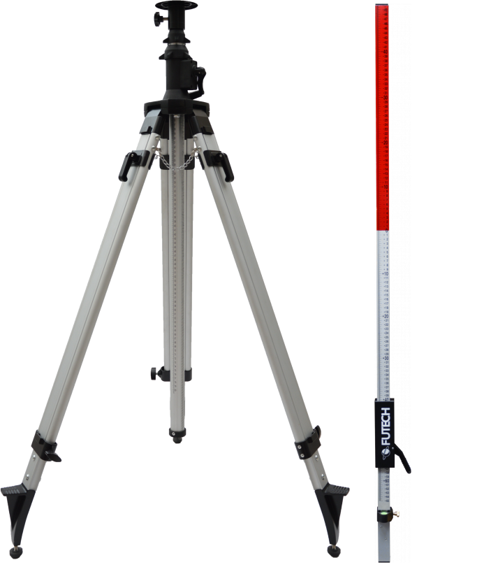 Futech statief Heavy Duty 330cm - 5/8” + meetlat 240cm