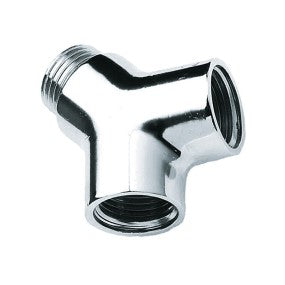 BONFIX Y-stuk 1/2" x 1/2" x 1/2" verchroomd 1st