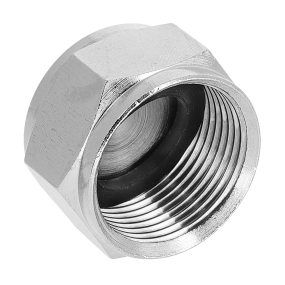 BONFIX Eindkoppeling messing vernikkeld M24 1 stuk