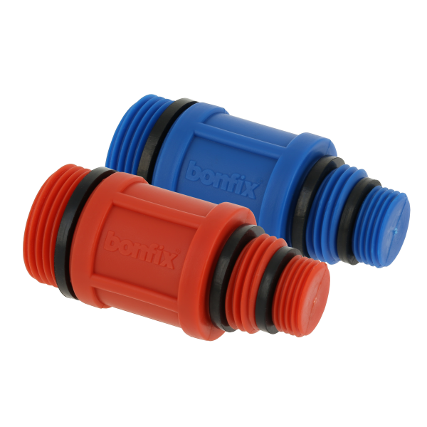 BONFIX Afsluitplug rood + blauw 1st