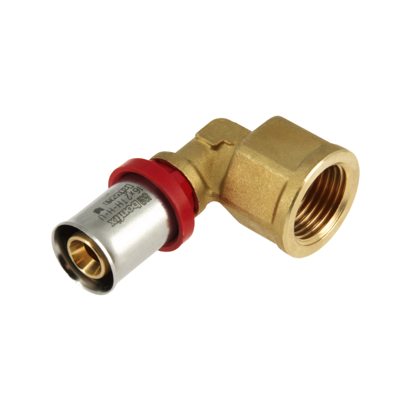 BONFIX Alu-pers kniekoppeling 1/2" bi.dr. x 16 mm 1st.