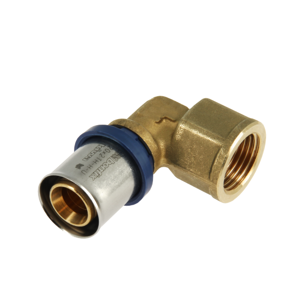 BONFIX Alu-pers kniekoppeling 1/2" bi.dr. x 20 mm 1st.