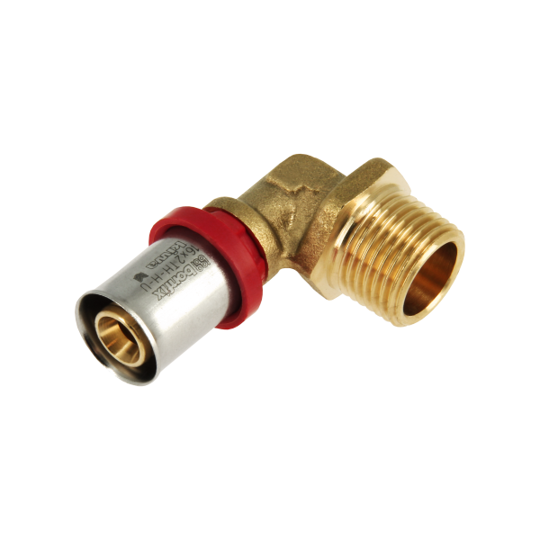 BONFIX Alu-pers kniekoppeling 1/2" bu.dr. x 16 mm 1st.