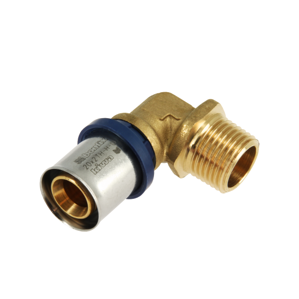 BONFIX Alu-pers kniekoppeling 1/2" bu.dr. x 20 mm 1st.