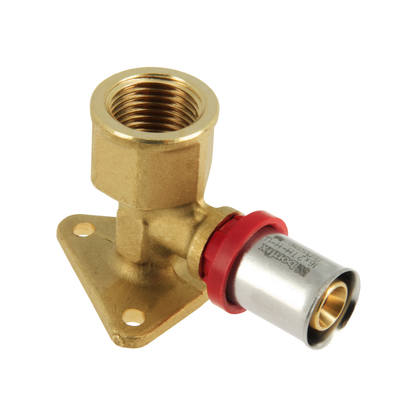 BONFIX Alu-pers muurplaat 1/2" x 16 Hoogte = 47 mm 1st.